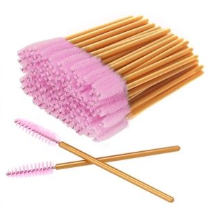 100 PCS Disposable Eyelash Brushes Mascara Wands